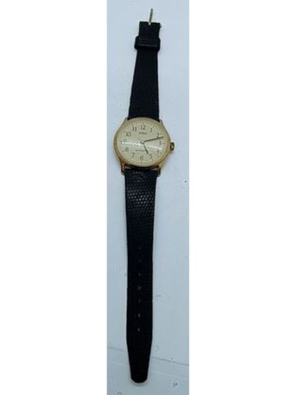 Timex Acqua Men's Classic Gold-Tone Watch with Black Strap and Water Resistant